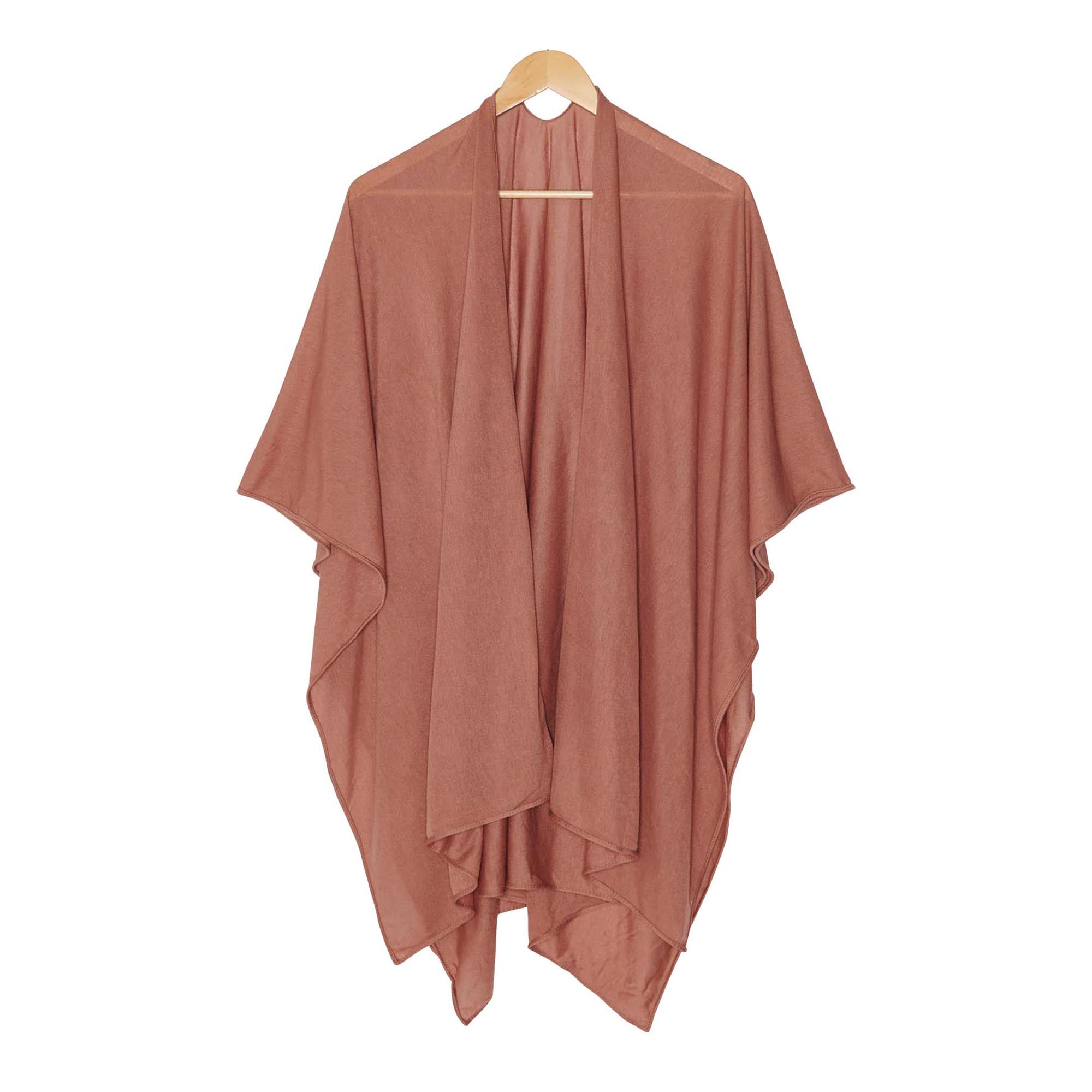 Women's Lightweight Solid Ruana Wrap Giant Tiger