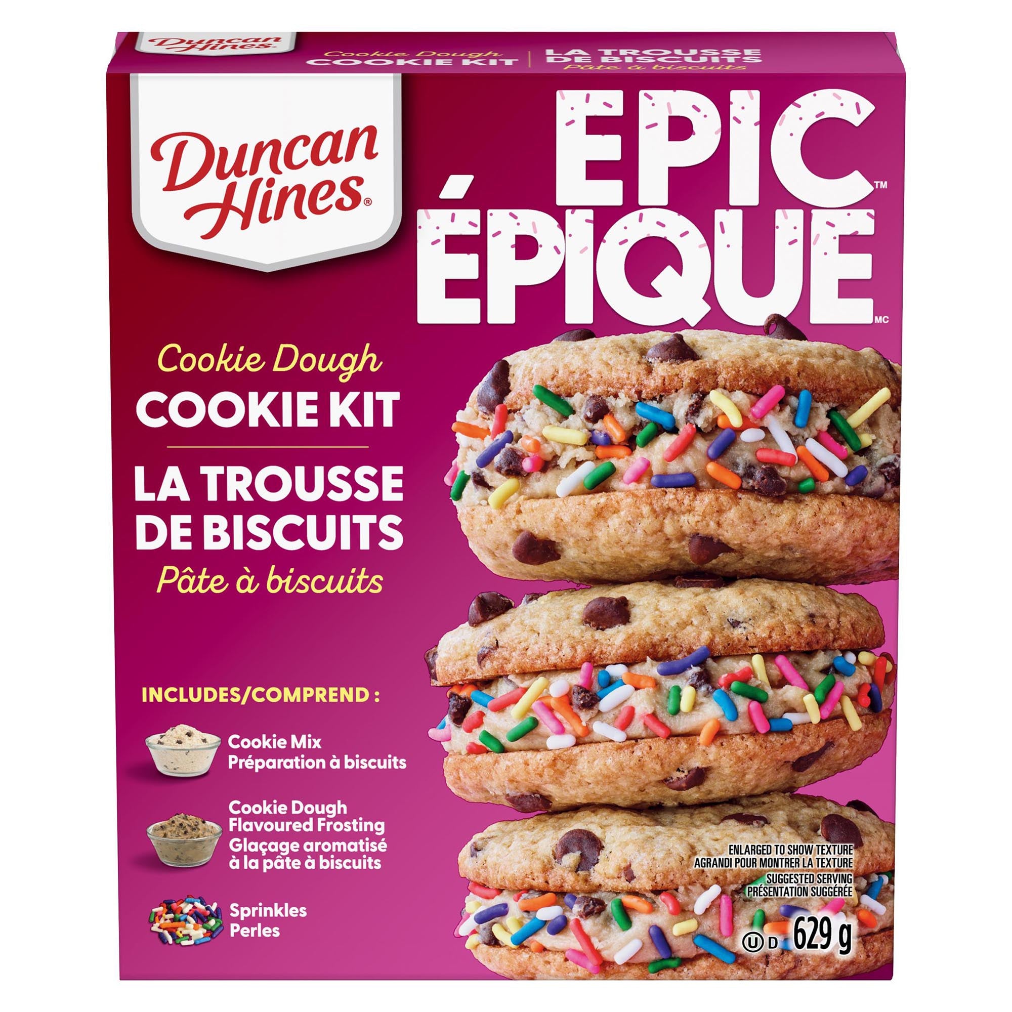 Duncan Hines Epic Cookie Dough Cookie Kit, 629g Giant Tiger