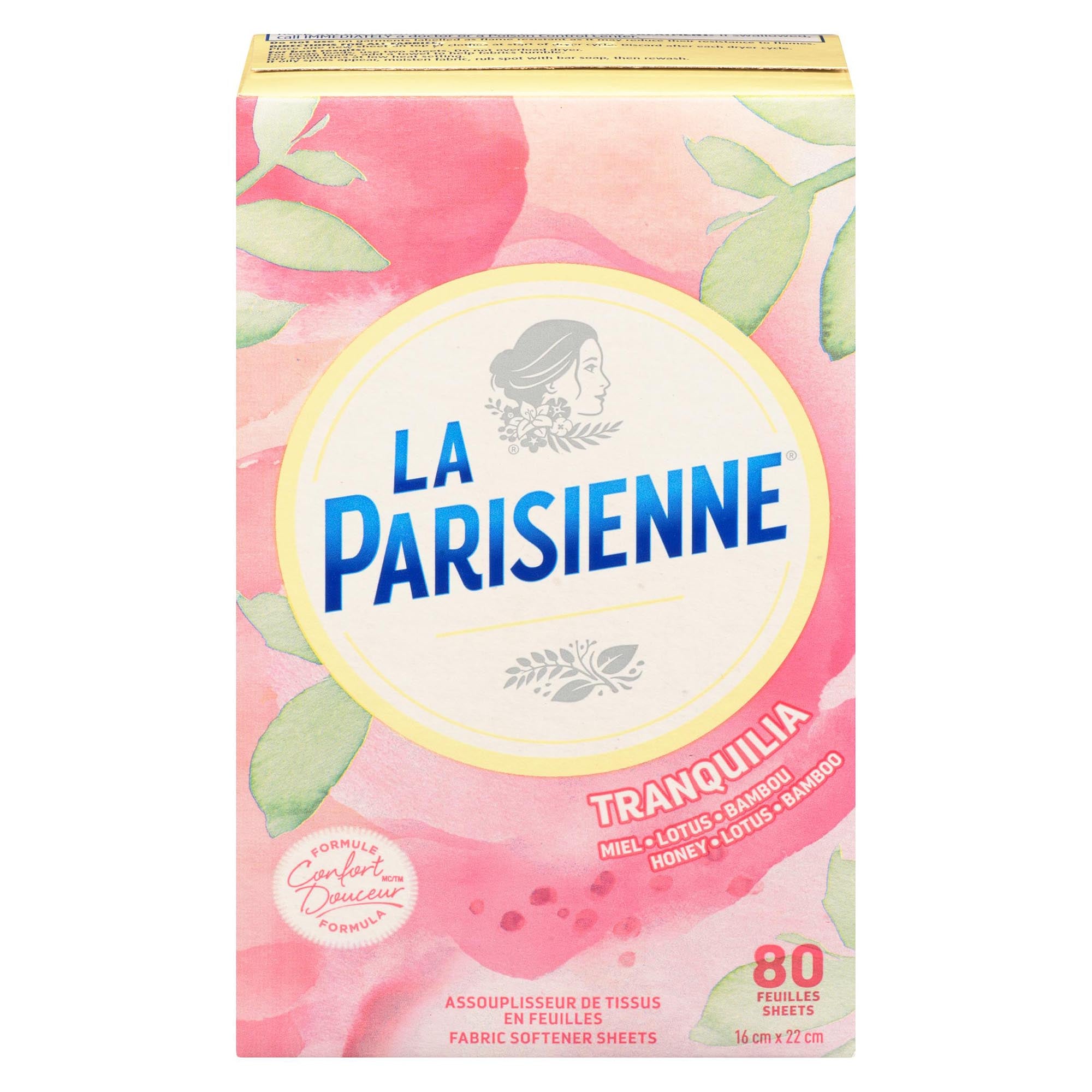 La Parisienne Tranquilia Fabric Softener Sheets, 80Pack Giant Tiger