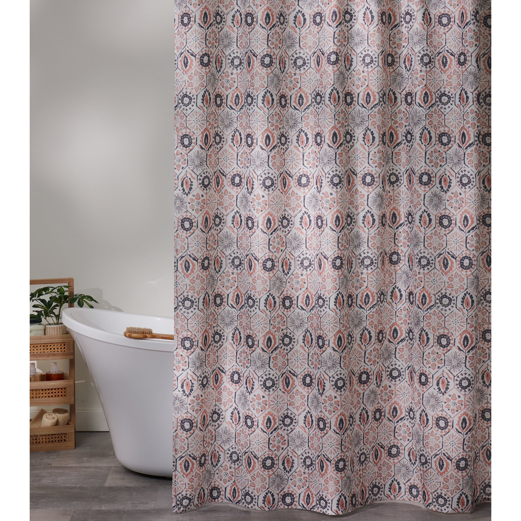 Debbie Travis® Faux Linen Shower Curtain, 72in Giant Tiger