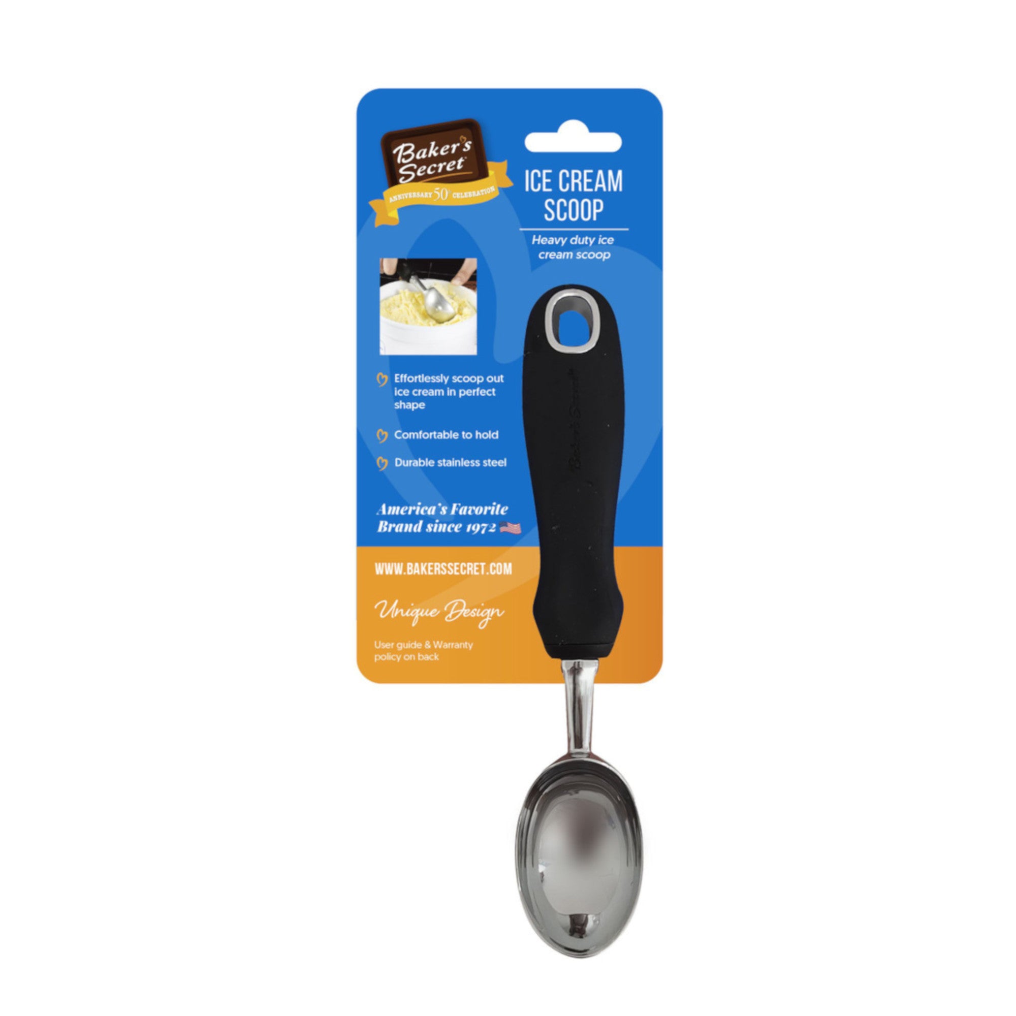 Baker's Secret Stainless Steel Ice Cream Scoop Giant Tiger