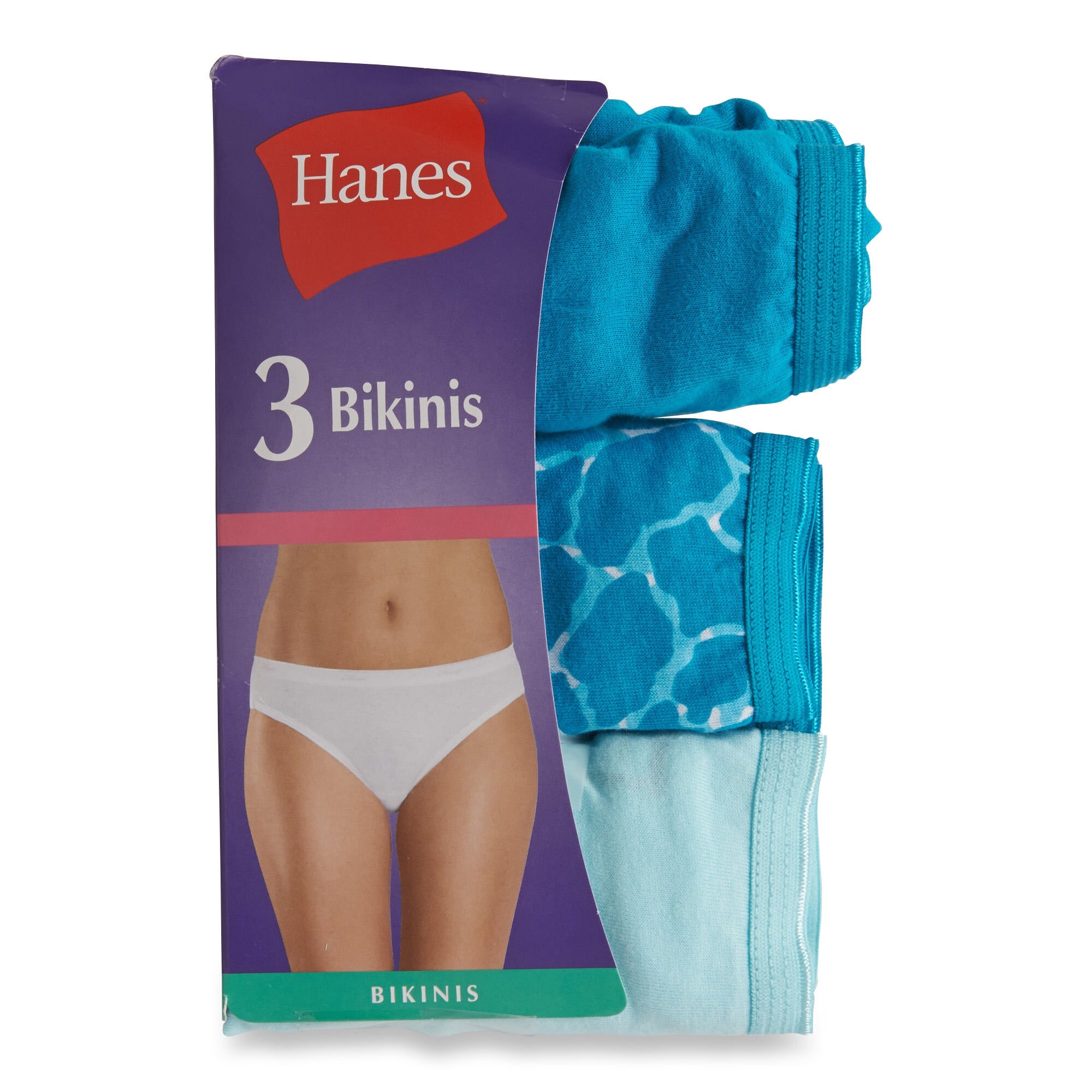 Hanes Women's Bikini Underwear, 3-Pack