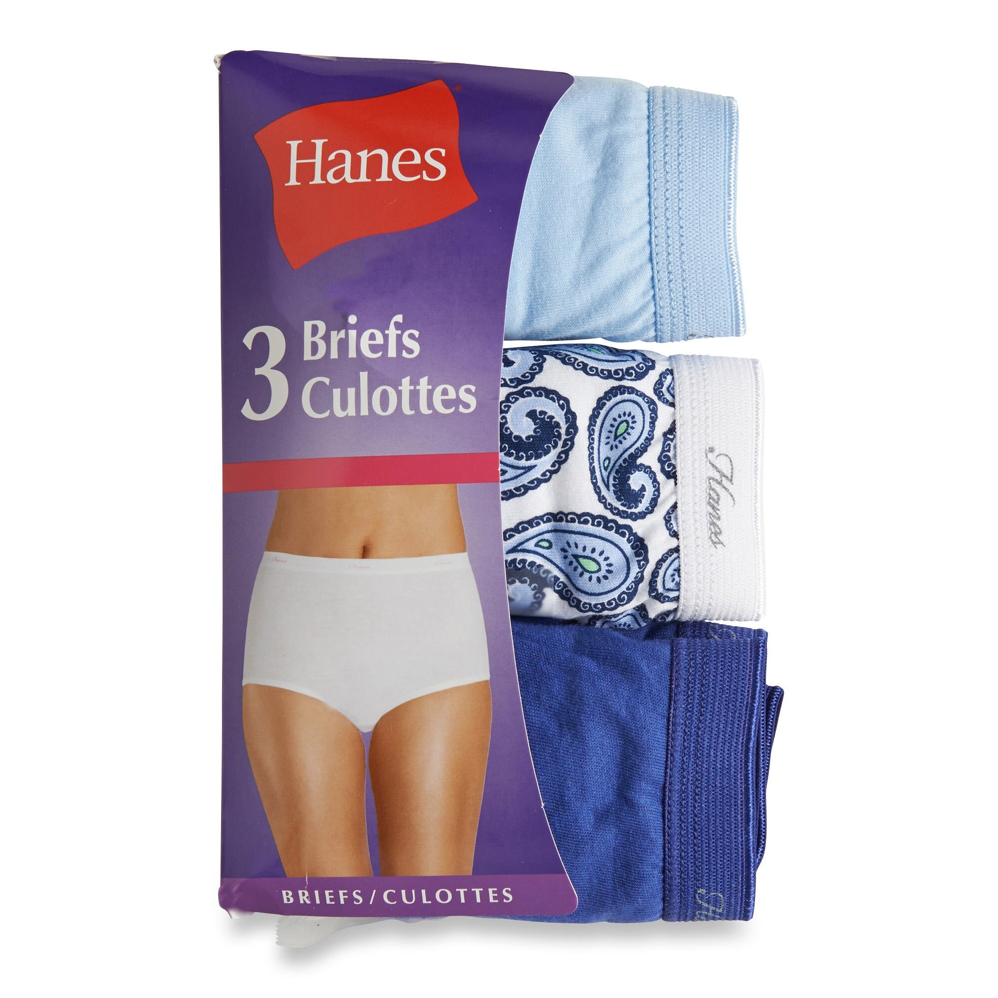 Hanes Women's Briefs, Medium, 3-Pack