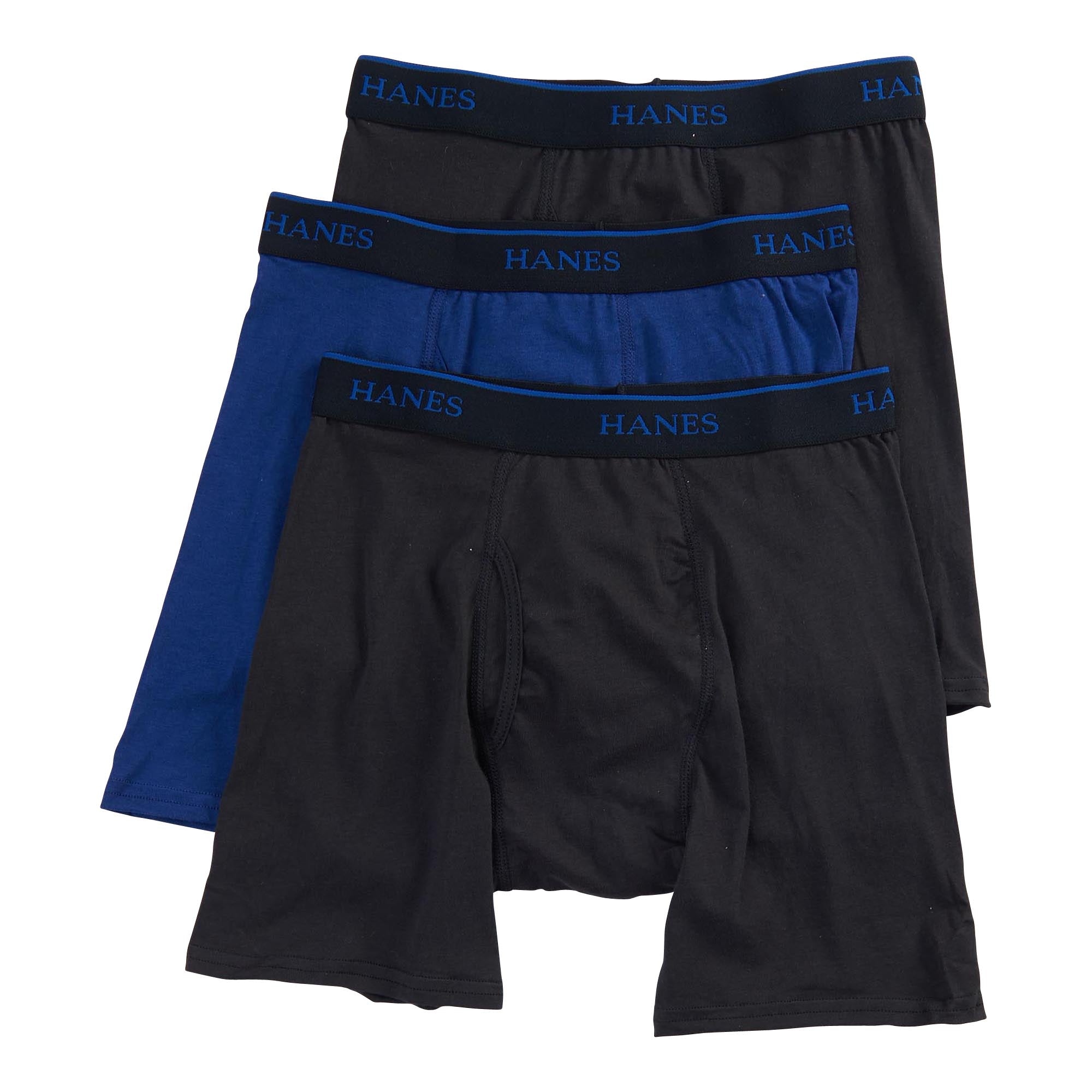 Hanes Men's Luxury Soft Mid-Rise Boxer Briefs with Comfort