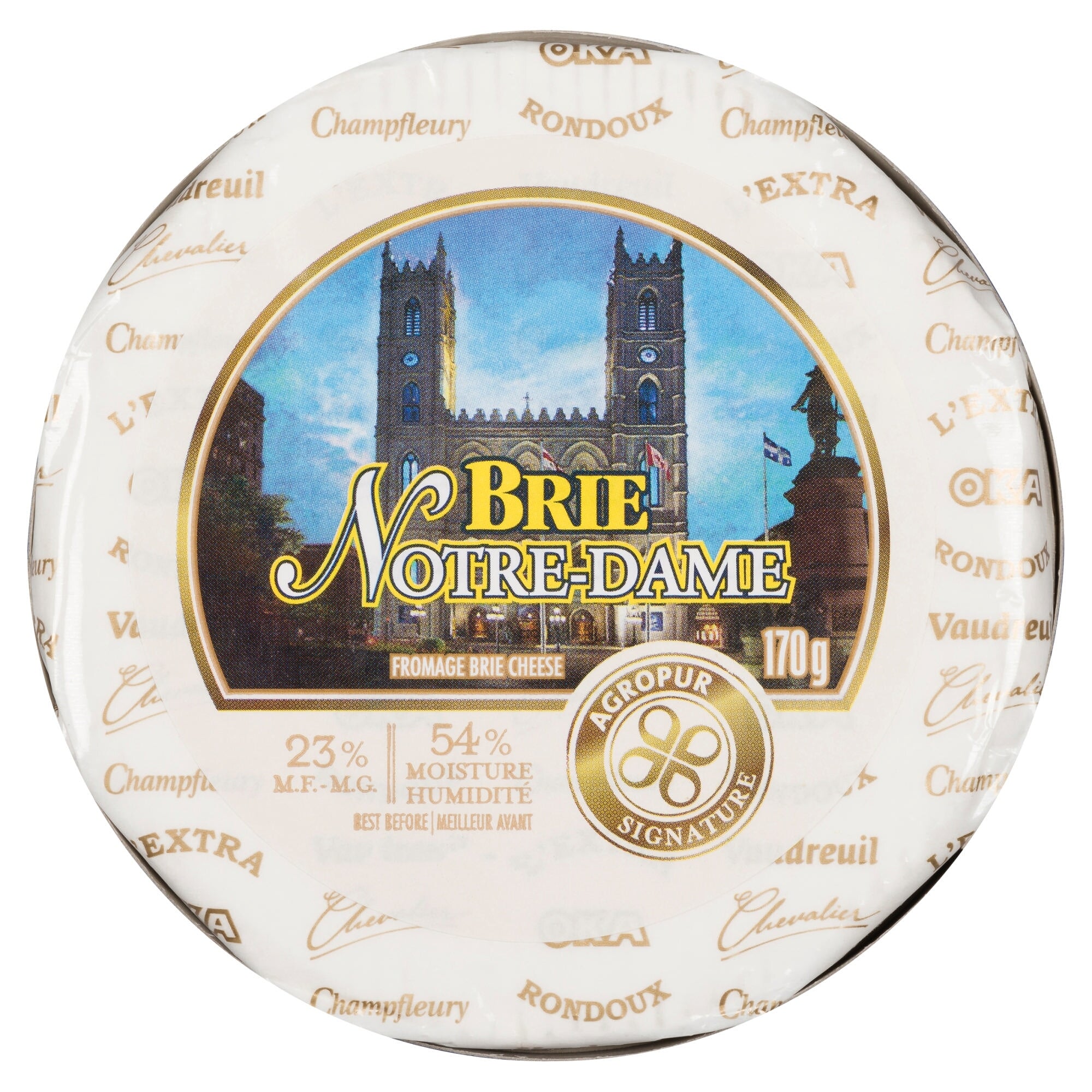 Fromage Brie NotreDame avec 23 de M. G. Agropur Signature 170 g