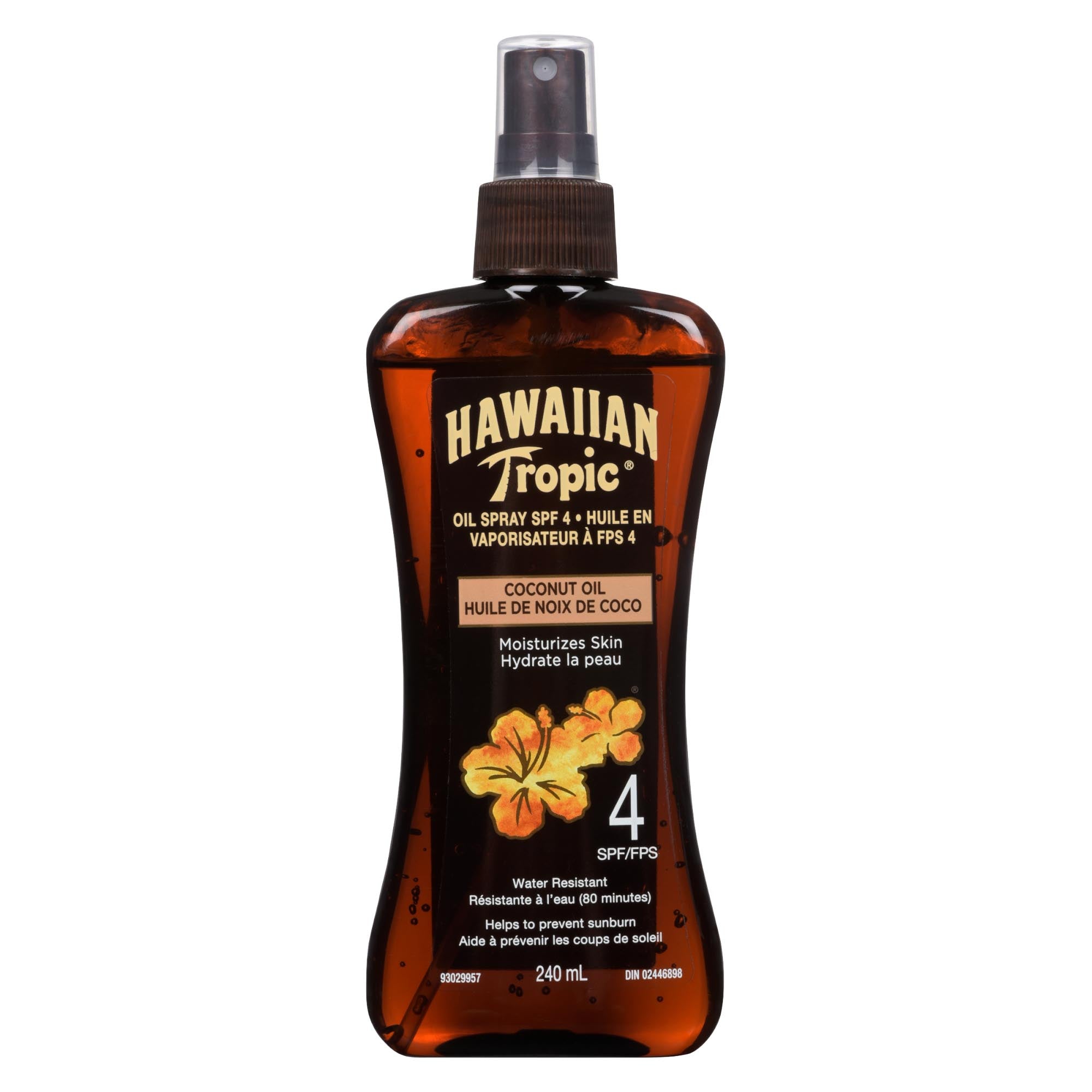 Hawaiian Tropic Oil Spray SPF 4 Coconut Oil, 240ml Giant Tiger