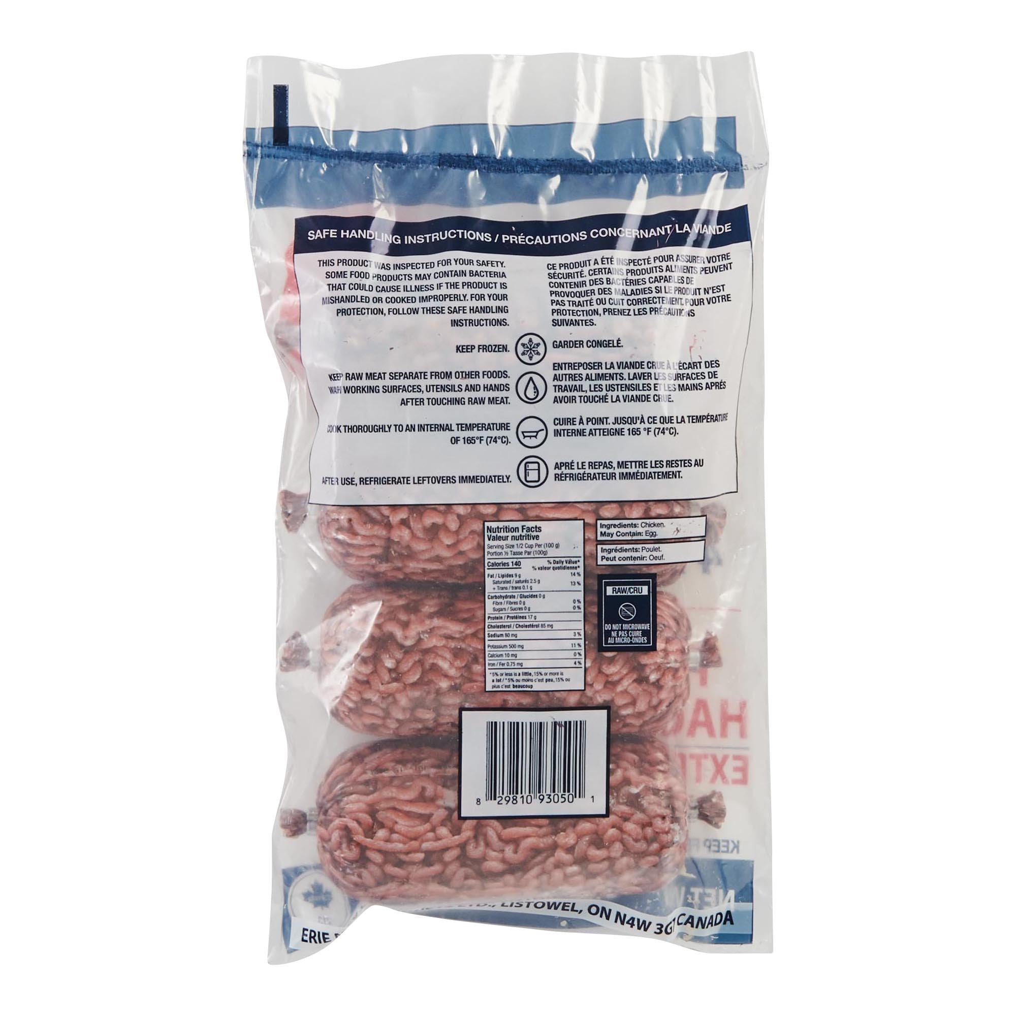 Extra Lean Ground Chicken 4pk. 454g Giant Tiger