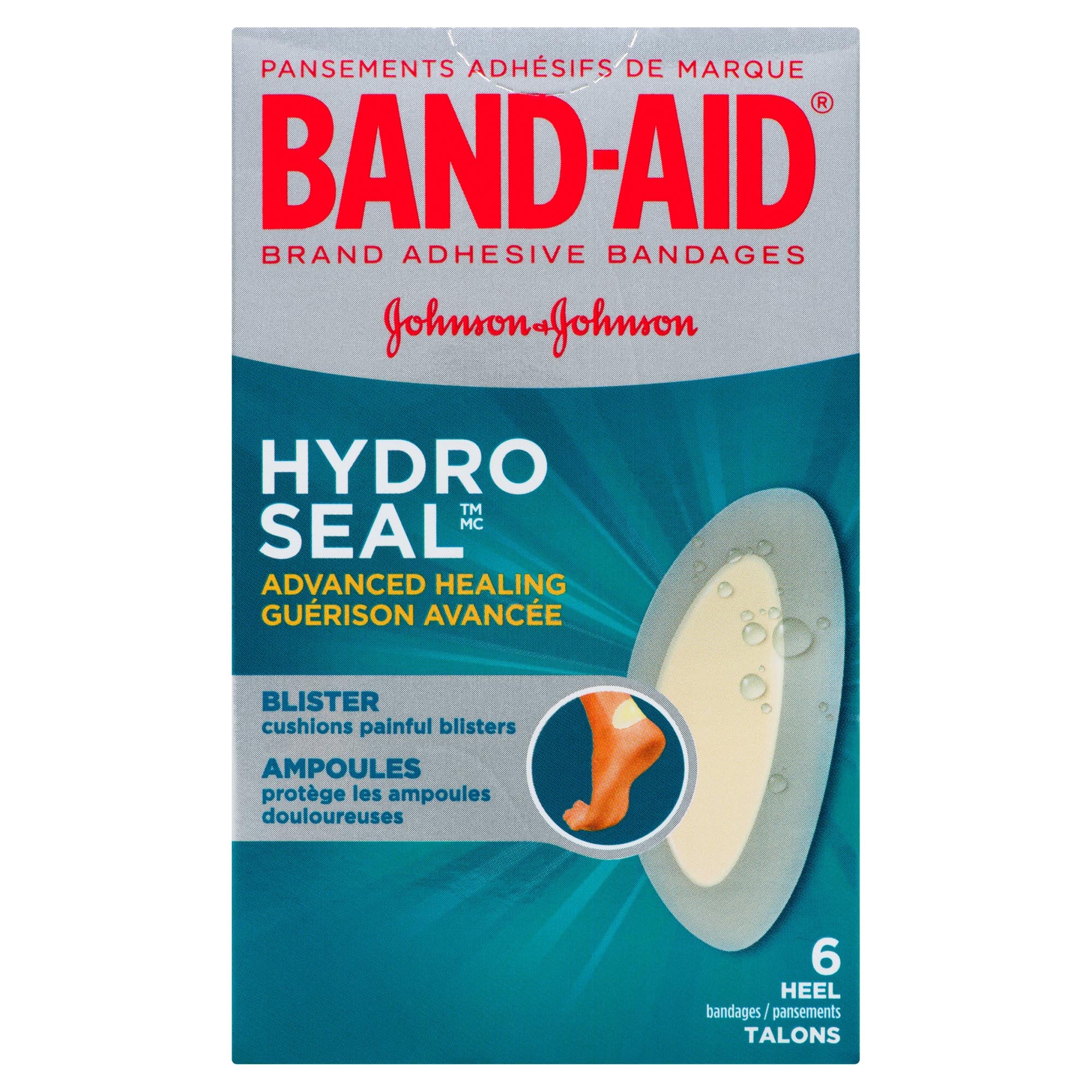 BandAid Hydro Seal Heel Bandages 6pk. Giant Tiger