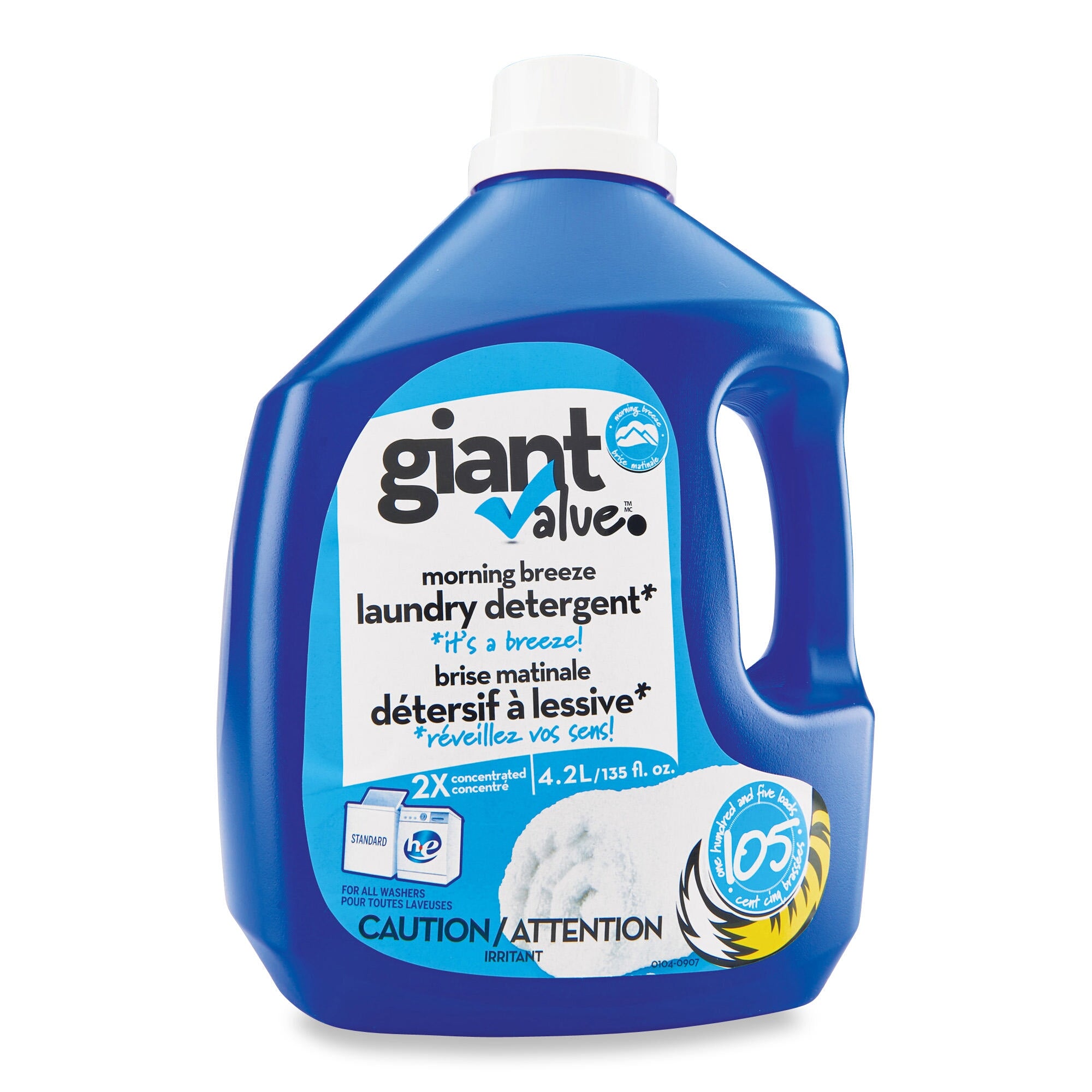 Giant Value Morning Breeze Scented Laundry Detergent, 4.2L Giant Tiger