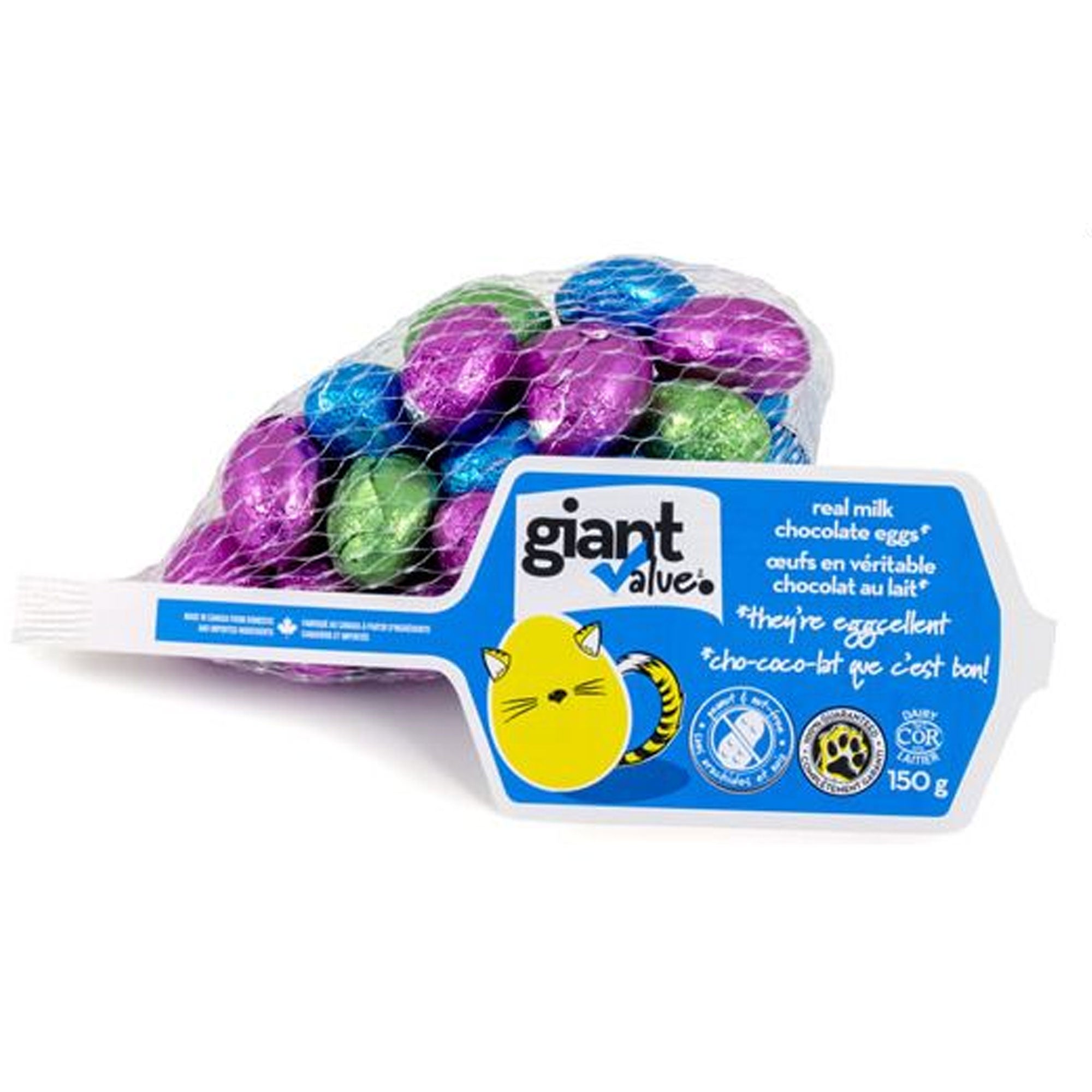 Giant Value Milk Chocolate Easter Eggs, 150g Giant Tiger