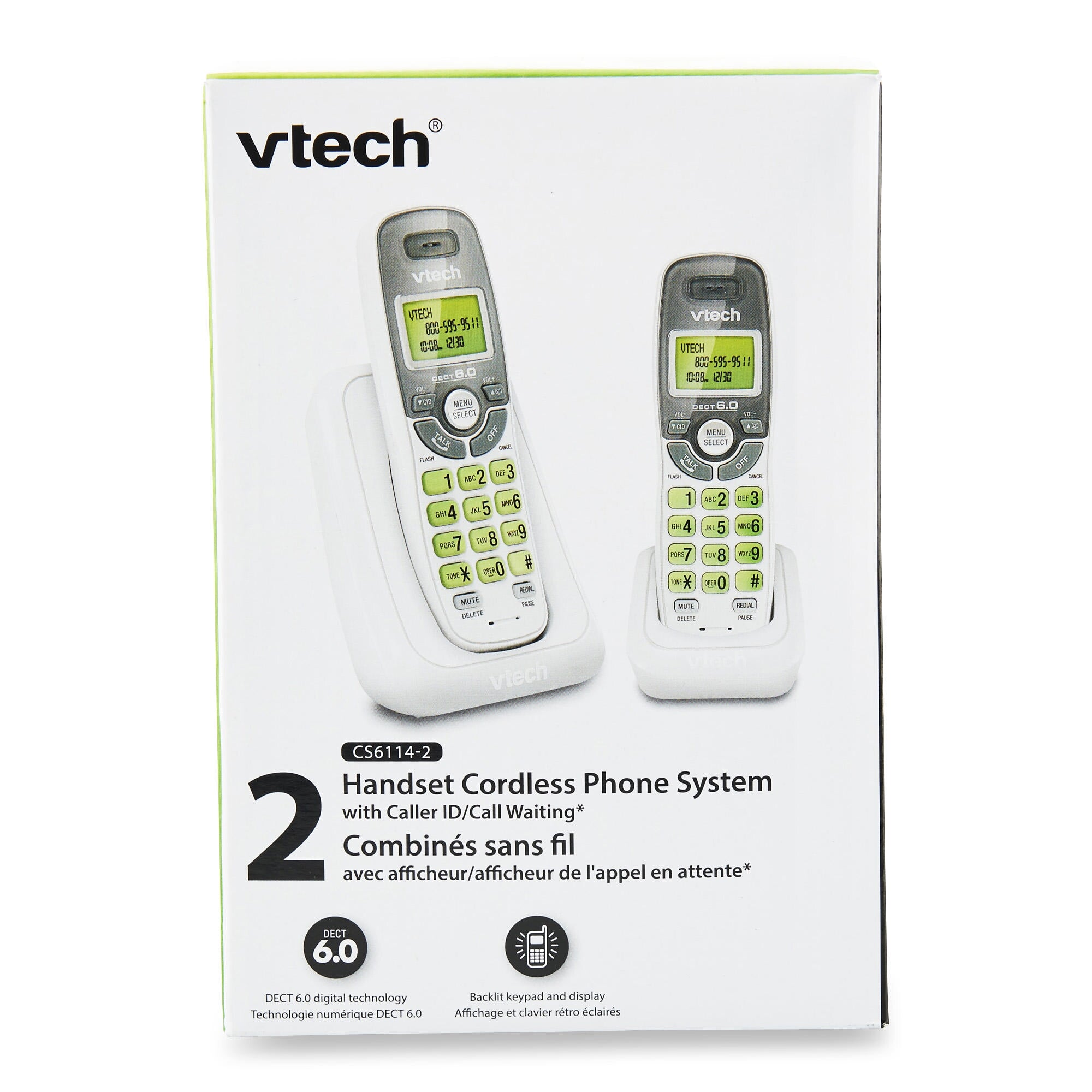 VTech CS61142 2 Handset Cordless Phones with Caller ID/Call Waiting