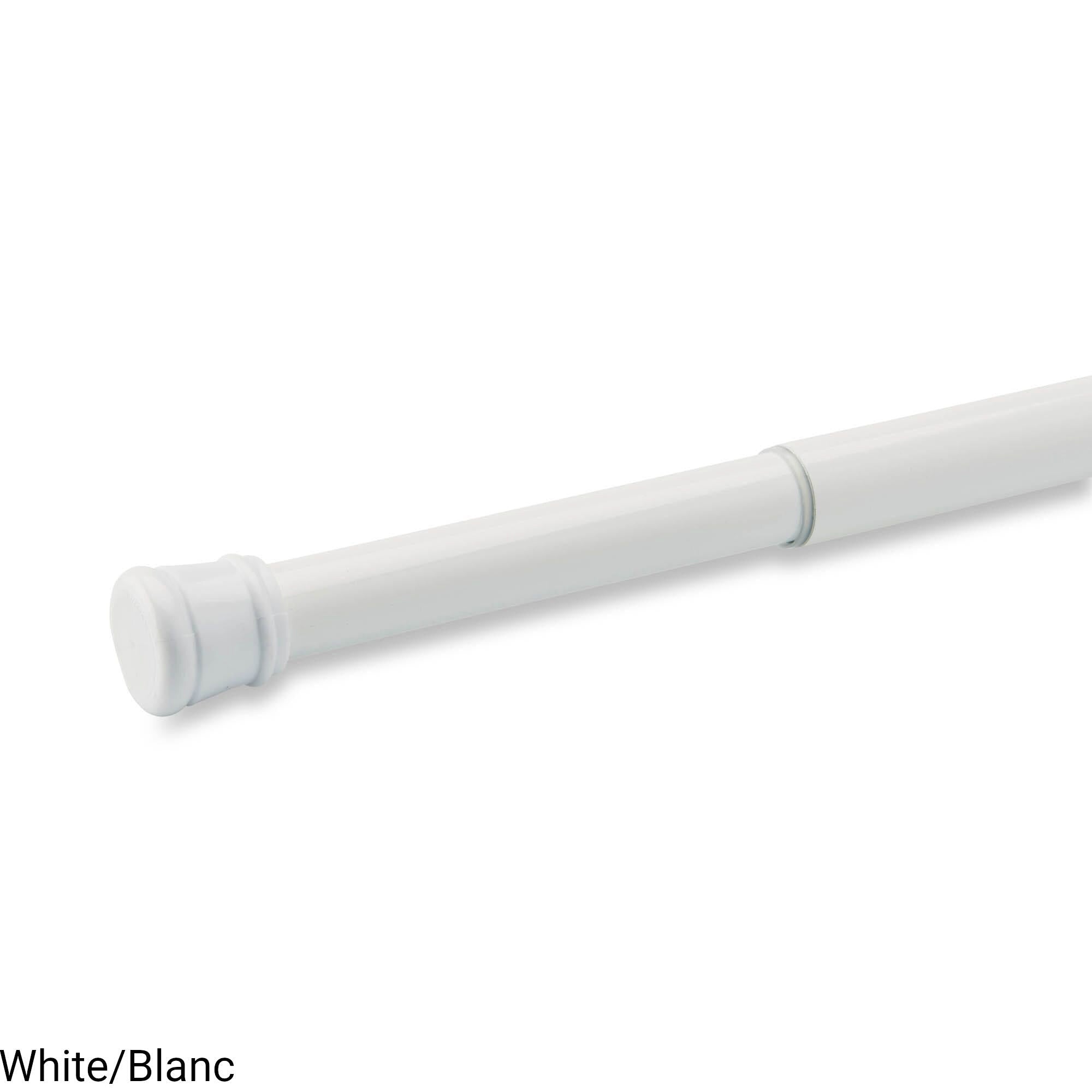 HomeStyles White 40in to 72in Tension Curtain Rod Giant Tiger