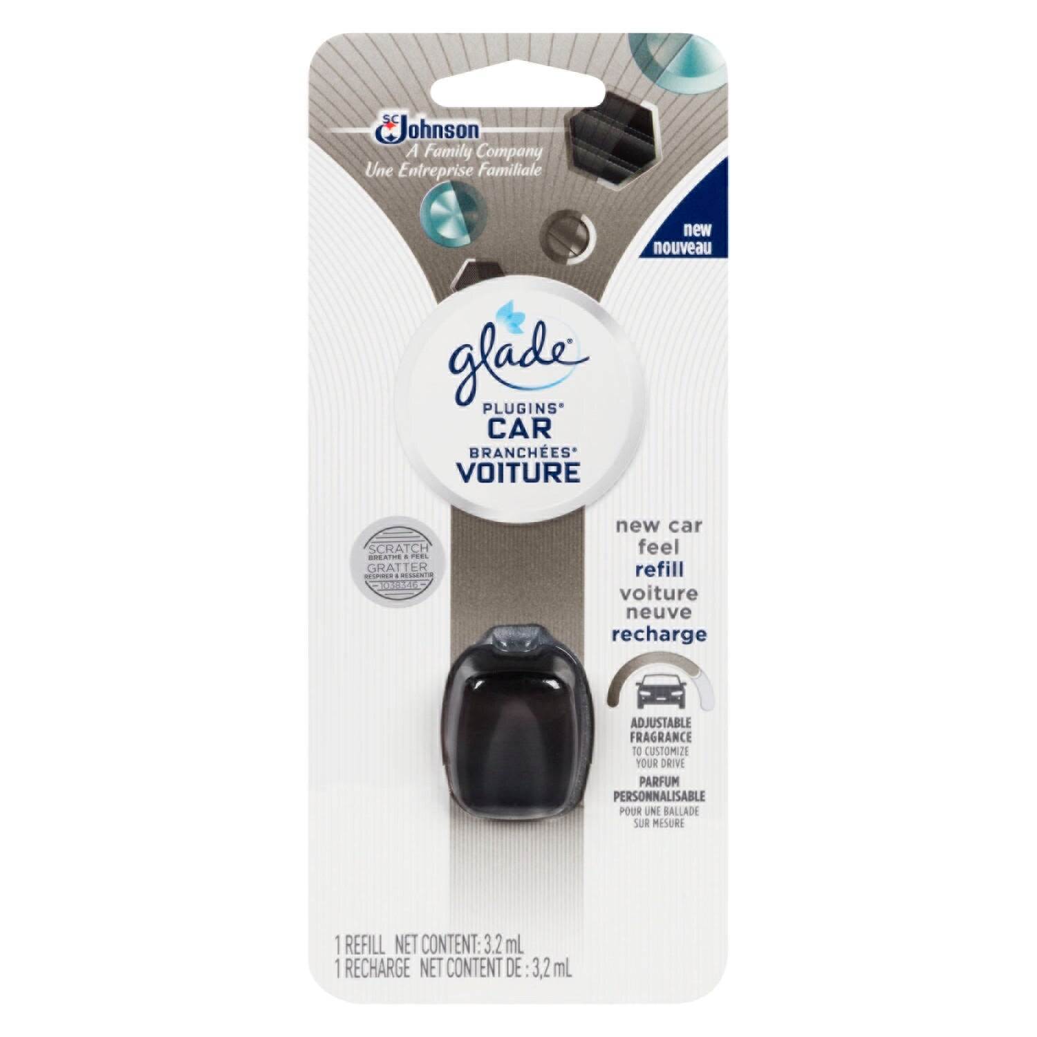 Glade New Car Feel Citrus and Lavender Scented Car PlugIn Refill, 3.2 Giant Tiger