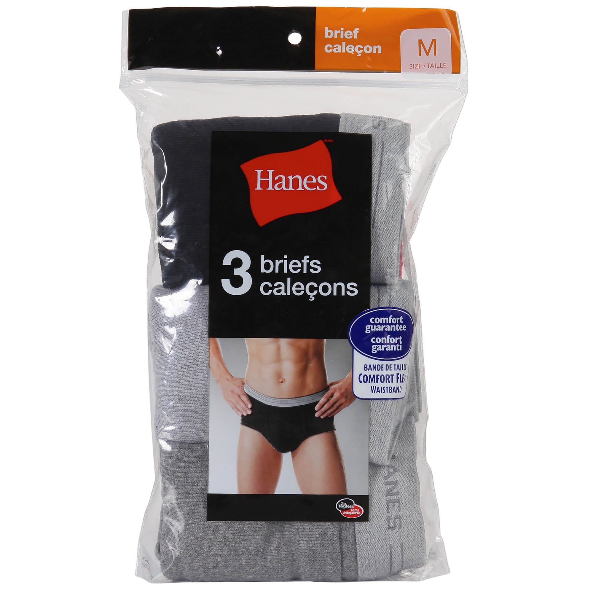 Hanes Men's Cotton Briefs with Comfort Flex Waistband, Assorted