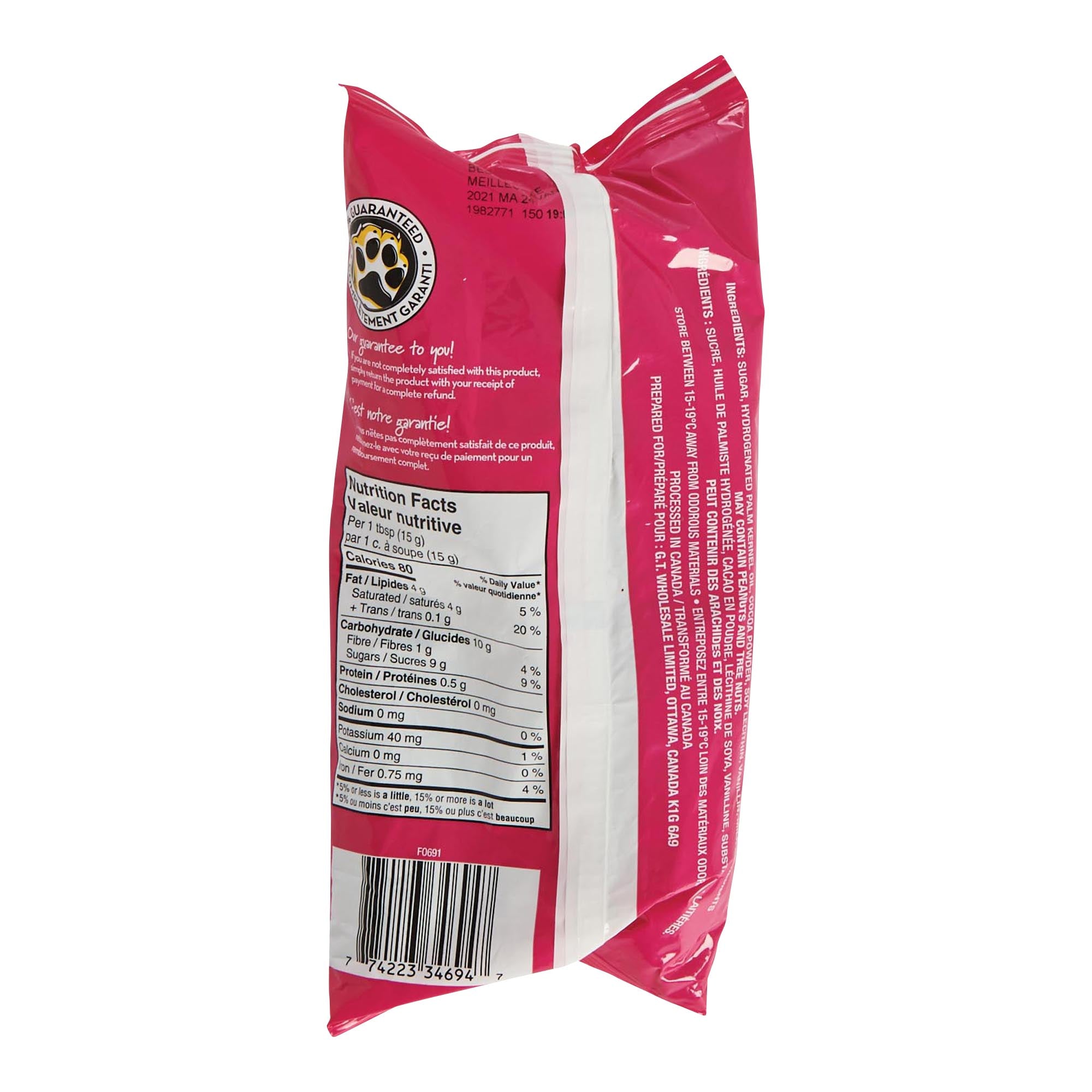 Giant Value Chocolate Flavoured Chips, 300g Giant Tiger