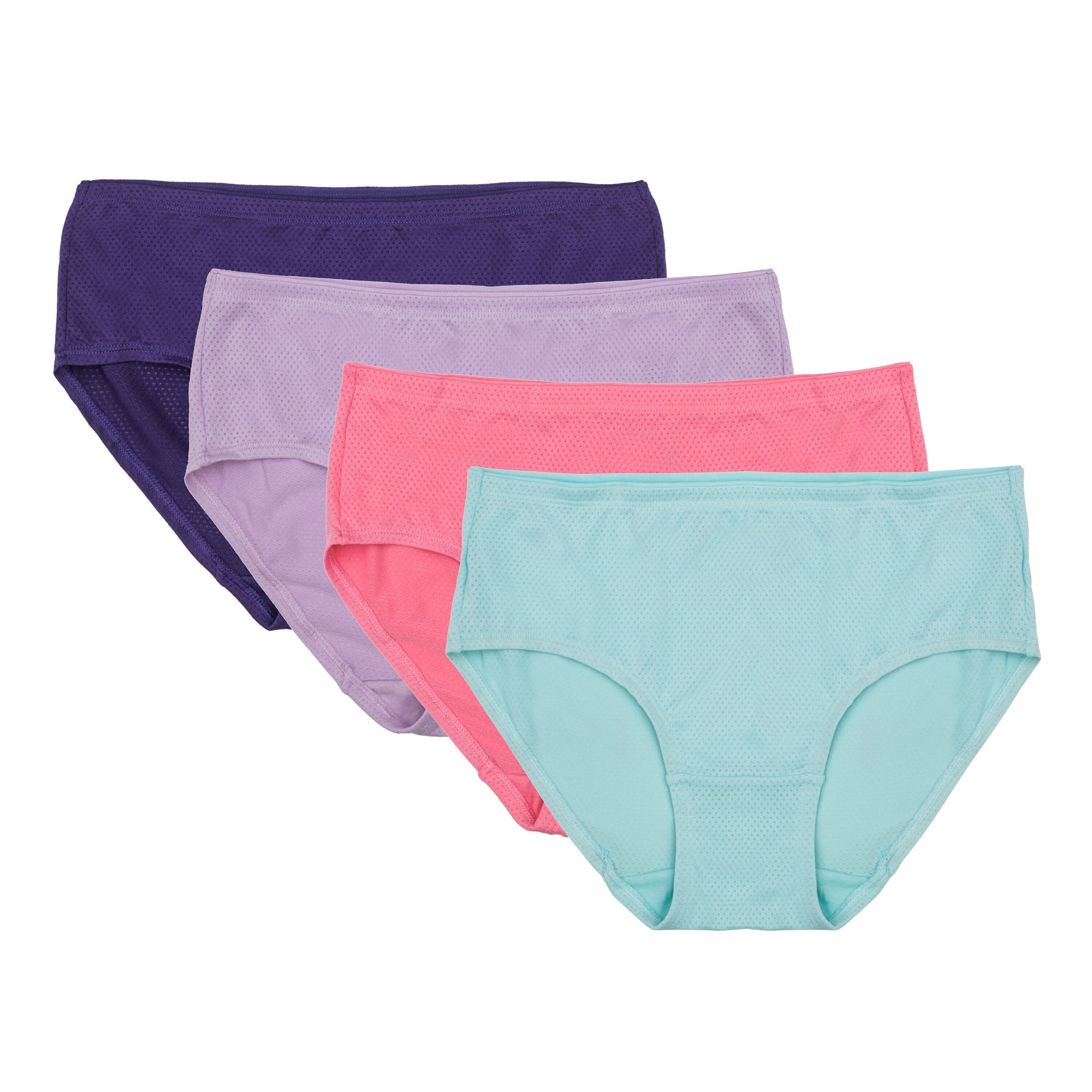 Fruit Of The Loom Womens Breathable Micro-Mesh Low-Rise Brief Panty 6 Pack,  5
