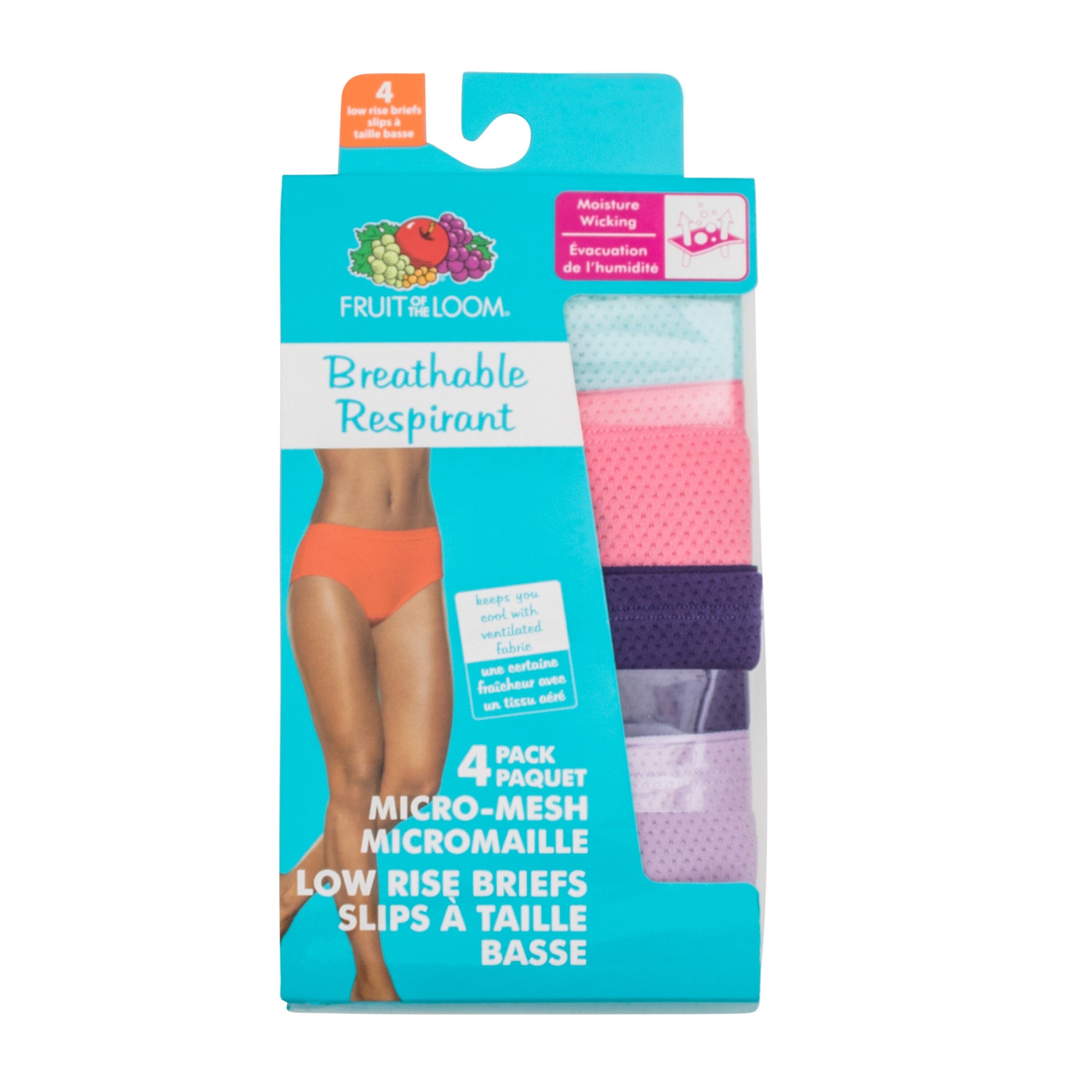 Fruit of the Loom Women's Breathable Micro-Mesh Low-Rise Brief Underwear,  6+2 Bonus Pack - Yahoo Shopping