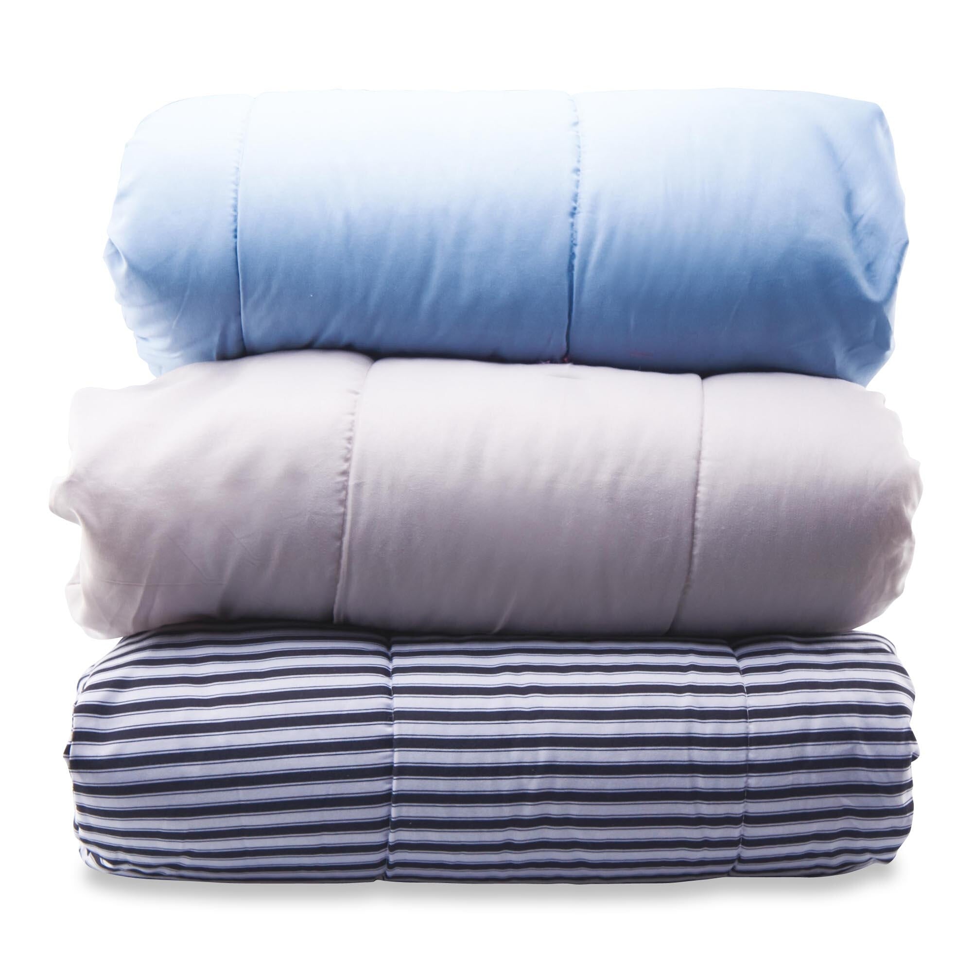 Printed Polyester Comforter Set, Twin, White Giant Tiger