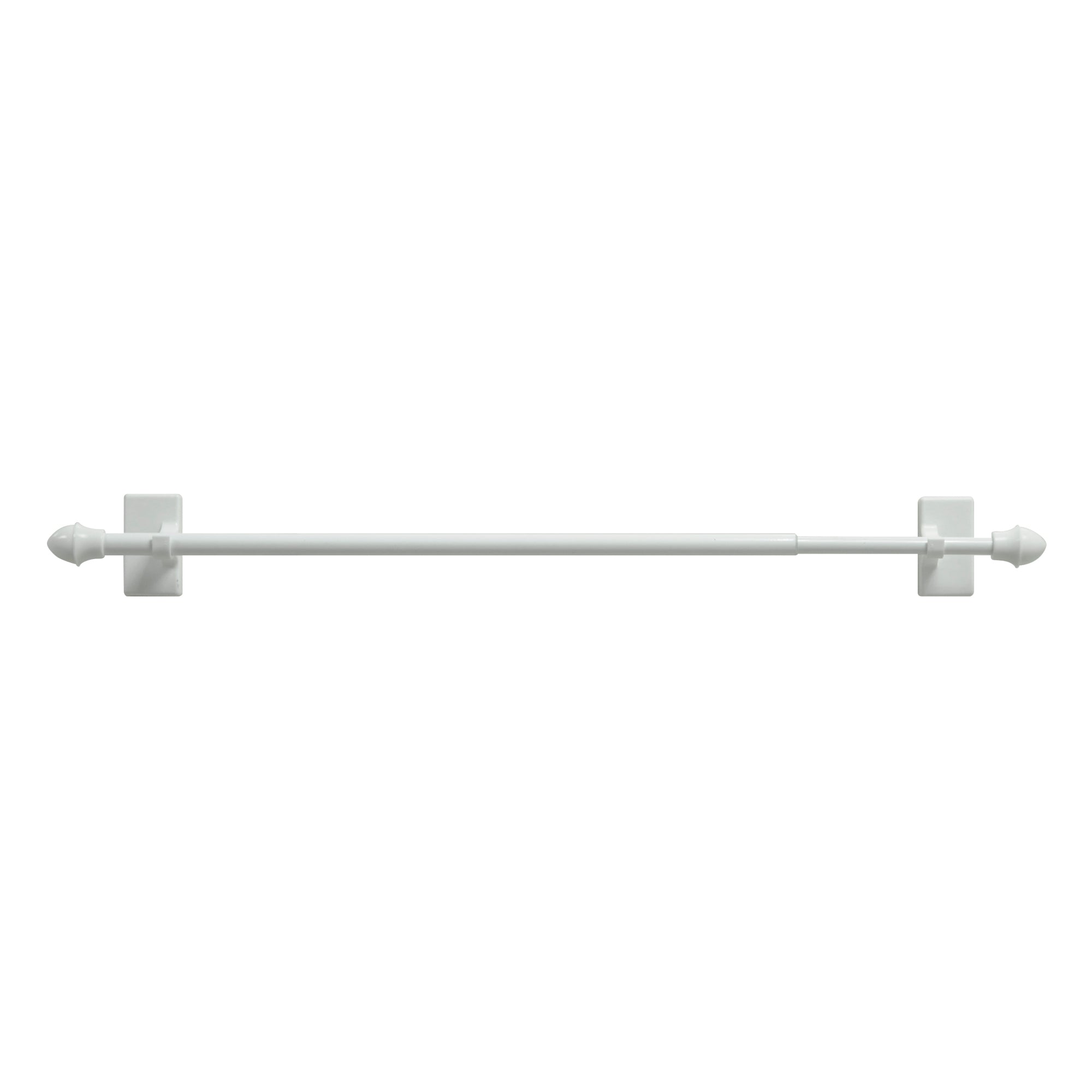 HomeStyles 15in to 28in Adjustable Curtain Rod, White Giant Tiger