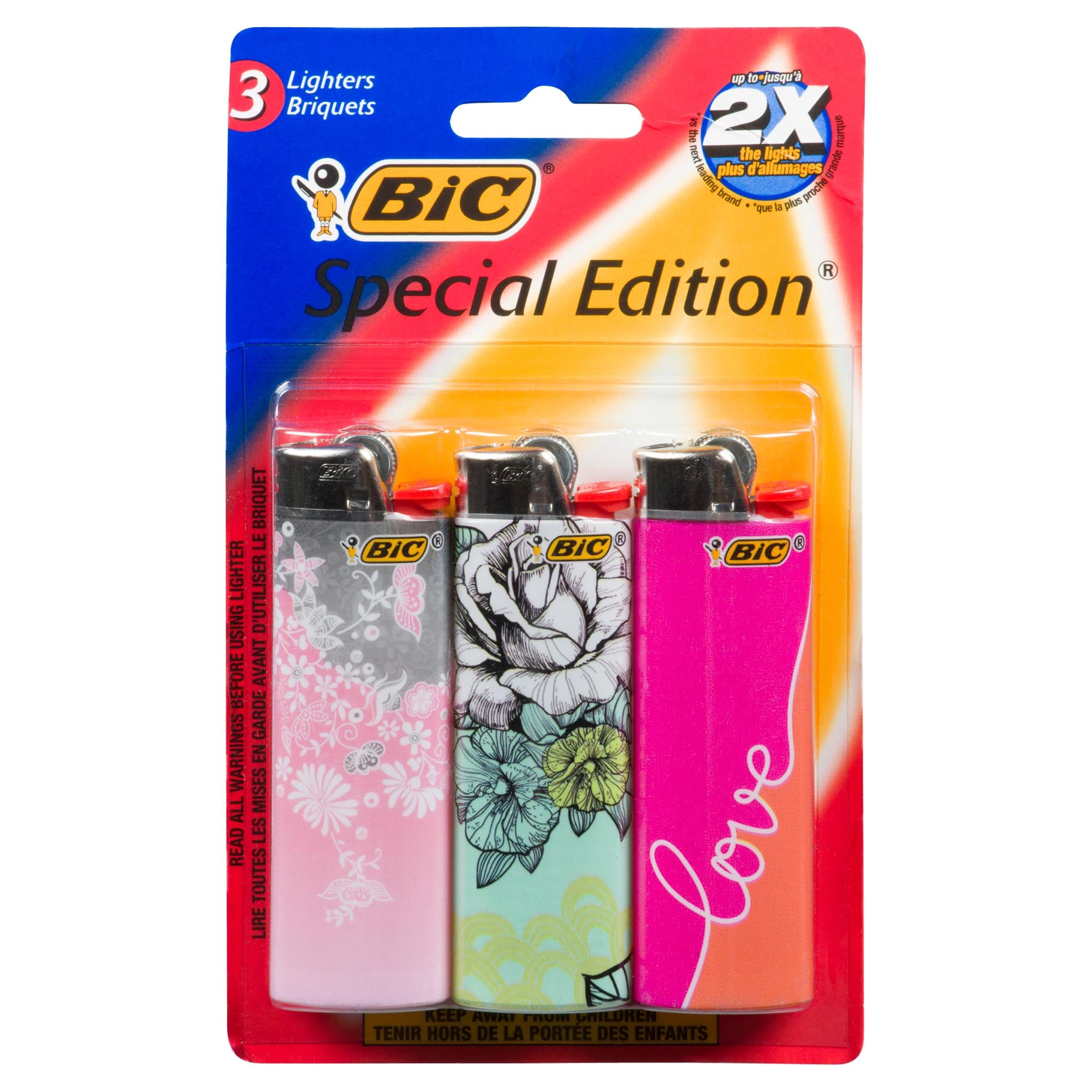 Bic Special Edition Lighters, 3Pack Giant Tiger