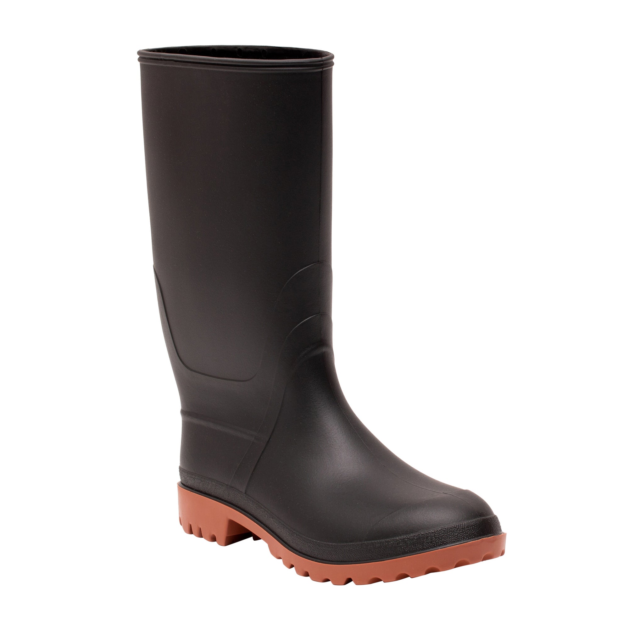 Men's Black Rubber Boots 8-13 - Main Image