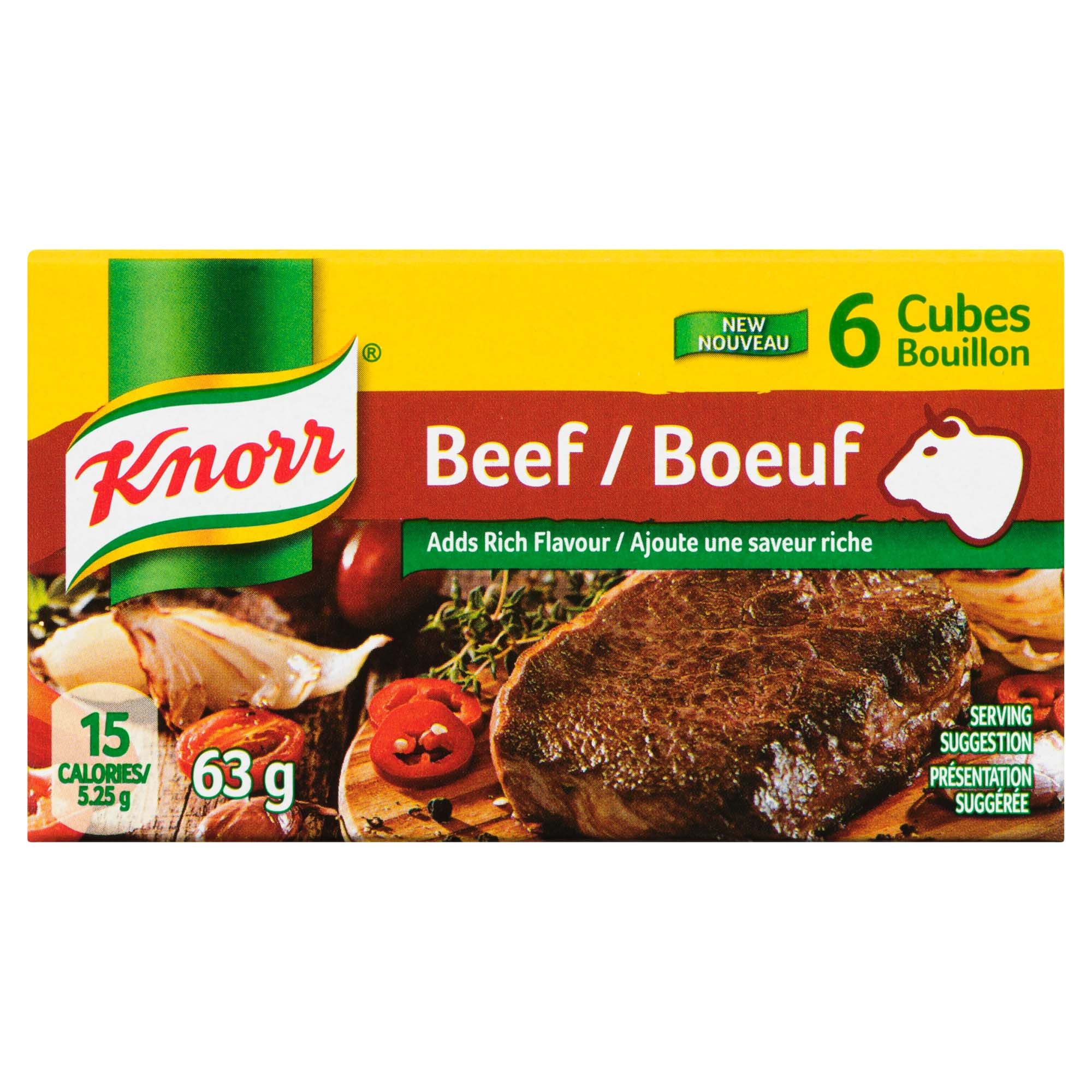 Cubes de bouillon de boeuf Knorr, emb. de 6 63 g Giant Tiger