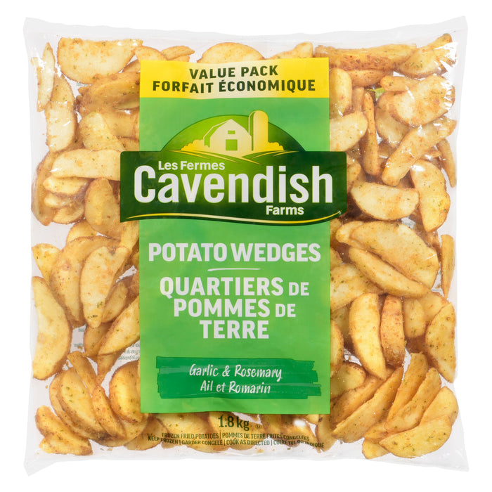 Cavendish Farms Restaurant Style  Garlic and Rosemary Potato Wedges - 1.8kg