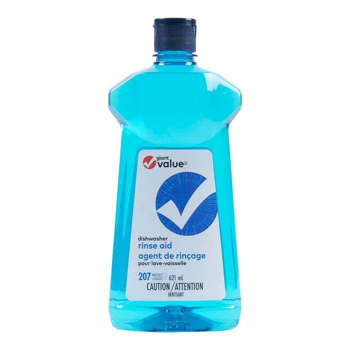Agent de rinçage pour lave-vaisselle Giant Value, 621 ml