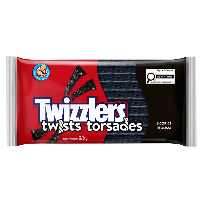 Twizzlers Licorice Twists Candy, 375-g