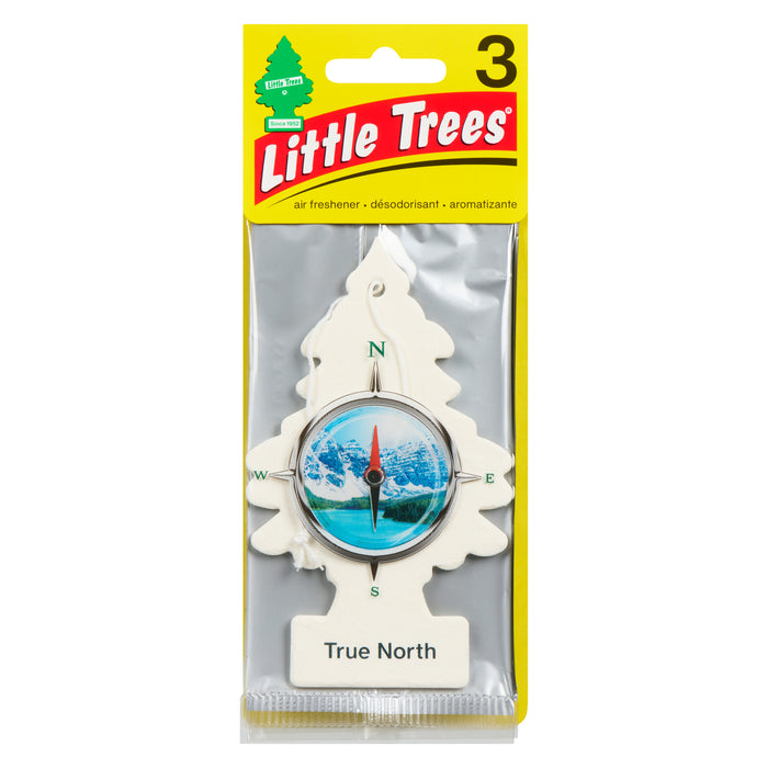 Assainisseur d'air pour l'auto Little Trees True North, emballage de 3