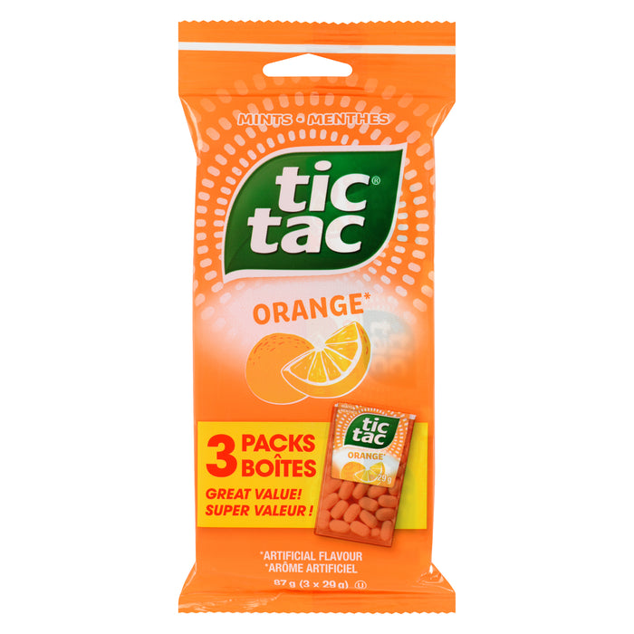 Menthes à l'orange Tic Tac, emb. de 3 - 87 g