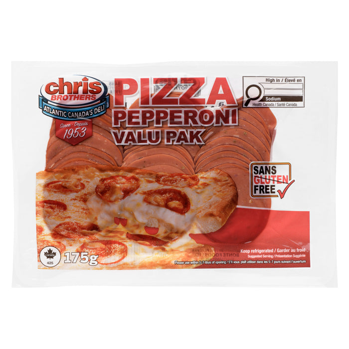 Chris Brothers Pizza Pepperoni Valu Pak, 175 g