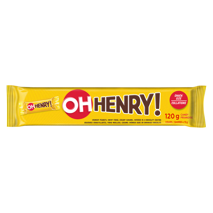 Oh Henry! Snack Size Candy, 8-Pack, 15-g