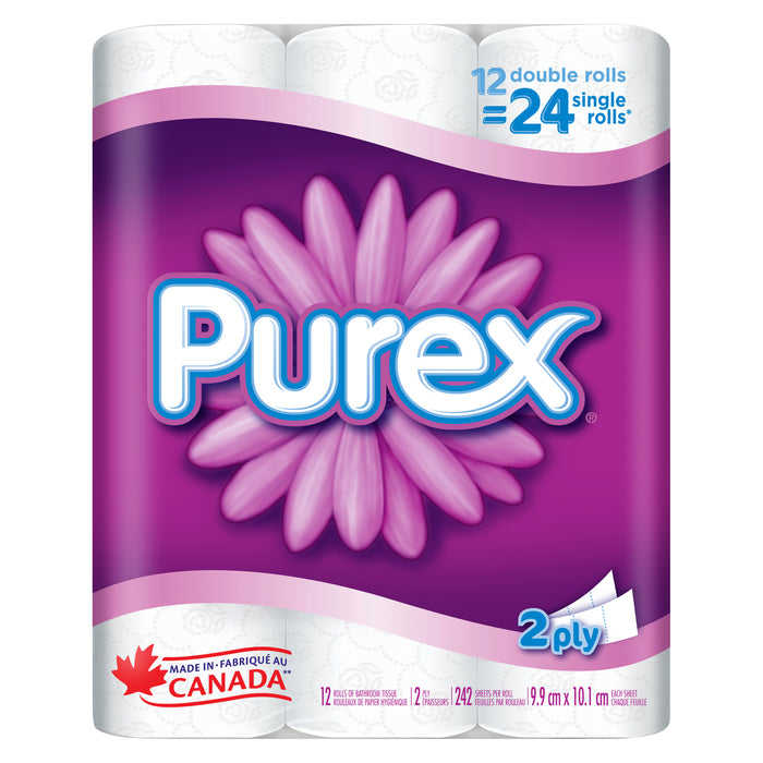 Papier hygiénique Purex, emballage de 12