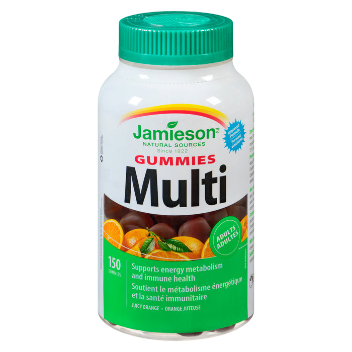 Jamieson Multi Gummies Orange Juteuse Adultes, emb. de 150