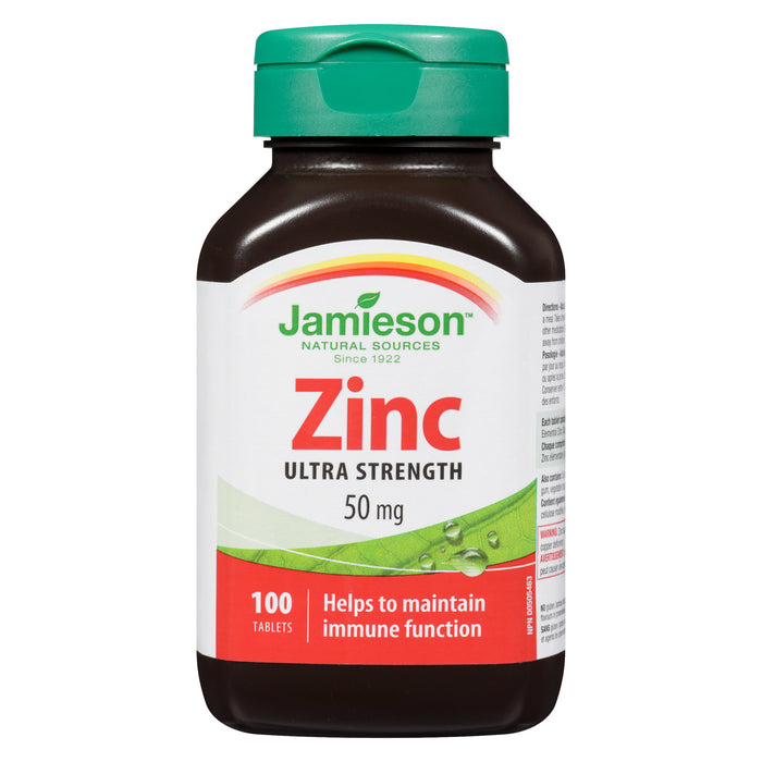 Jamieson Zinc 50-mg Tablets, 100-Pack