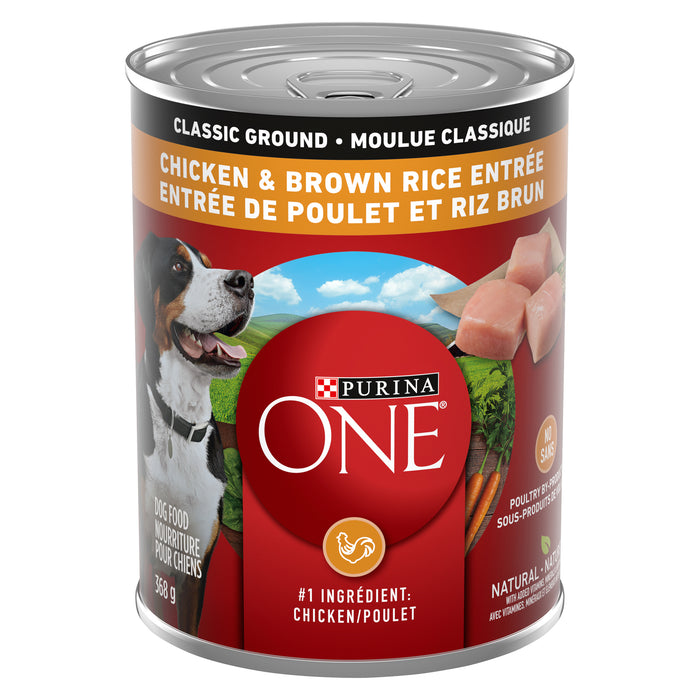 Nourriture humide pour chats poulet et riz brun Purina ONE Smartblend - 368 g