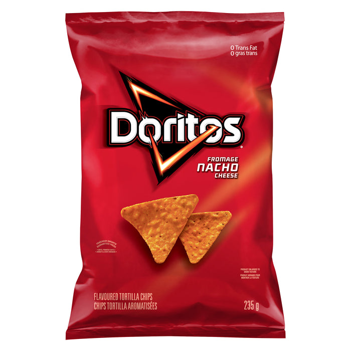 Doritos Nacho Cheese Tortilla Chips, 235 g