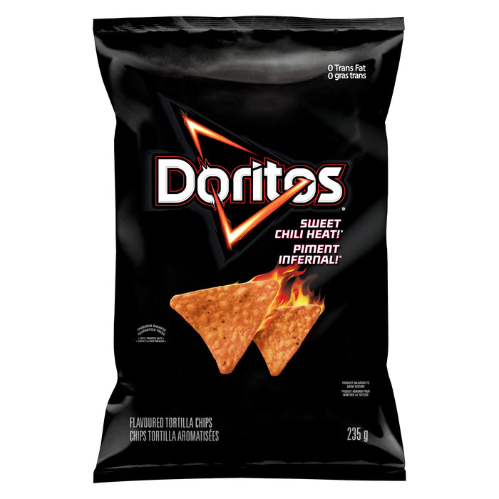 Croustilles tortilla aromatisées Piment infernal Doritos - 235 g