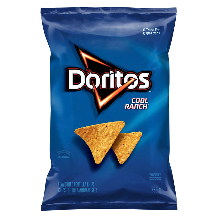 Doritos Cool Ranch Tortilla Chips, 235-g