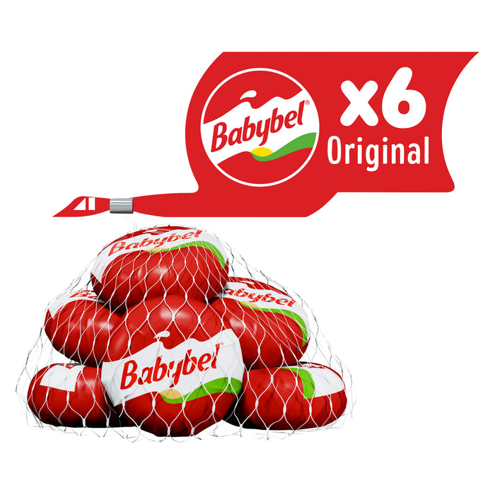 Mini Babybel Fromage Affiné à Pâte Demi-Ferme Original 24% M.G., emb de 6, 20-g