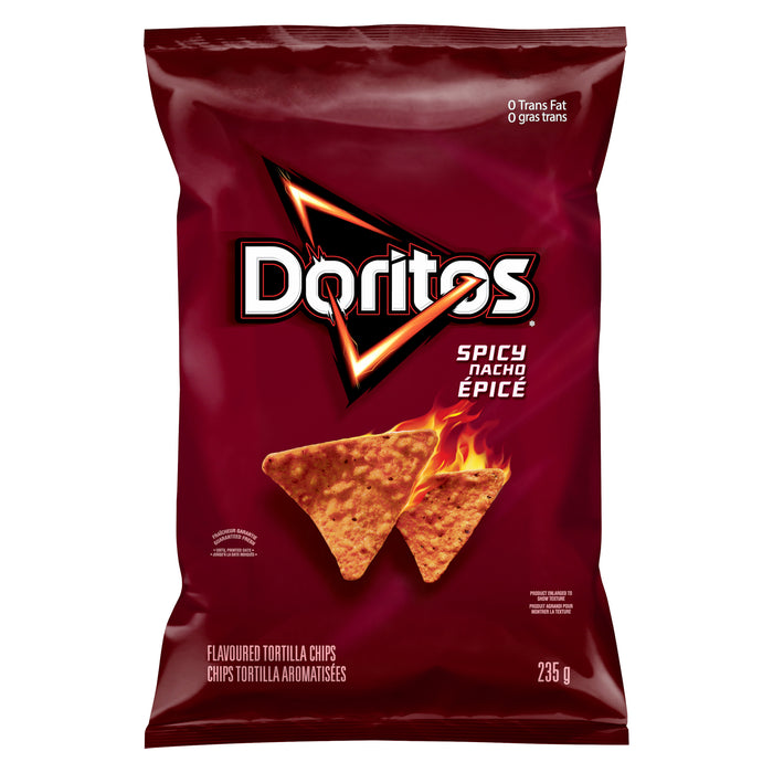Croustilles tortilla nacho épicé Doritos - 235 g