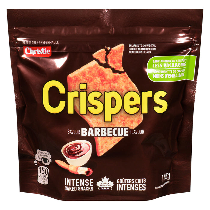 Christie Barbecue Flavour Crispers Crackers, 145-g