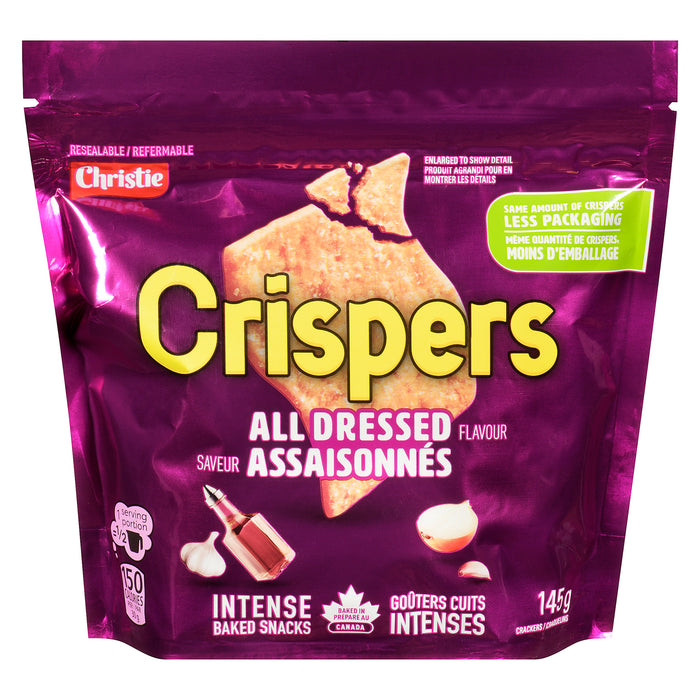Christie All Dressed Flavour Crispers Crackers, 145-g