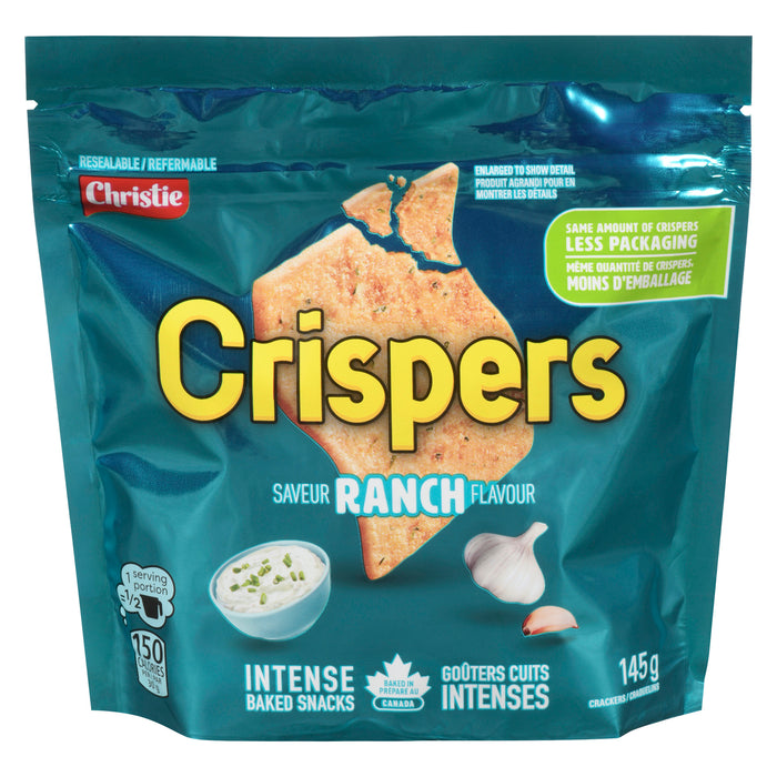 Christie Crispers Craquelins Saveur Ranch, 145 g