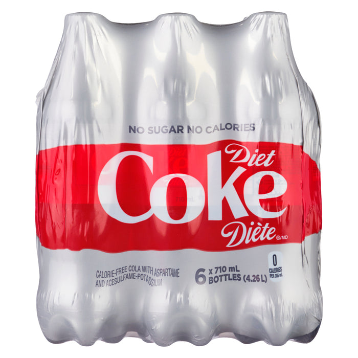 Diet Coke Calorie Free Cola, 6-Pack, 710-ml