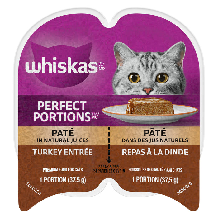 Nourriture pour chats humide Repas à la dinde de Whiskas - Ensemble de 2 - 2,5 oz