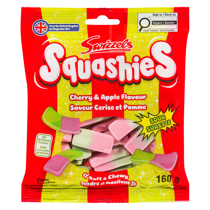 Swizzels Squashies Candy, Cherry & Apple, 160 g