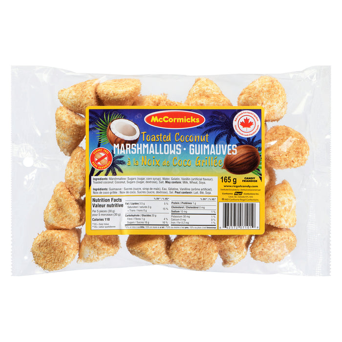McCormicks Friandise Guimauves à la Noix de Coco Grillée, 165 g