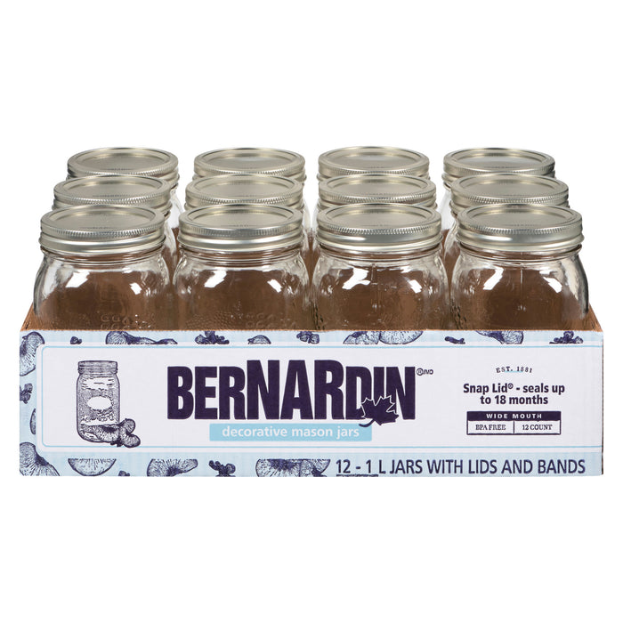Bernardin Jar, 12-Pack, 1L